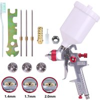 Pistolet pulvérisateur professionnel HVLP, buse de haute qualité, kit d'aérographe de rajeunissement par gravité, peinture de meubles de voiture, 1.4 ml, 1.7mm, 2.0mm, 600ml