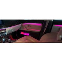 For BMW 5 Series F10 F11 F18 2010-2018 Car Neon Interior Door Ambient Light Decorative Lighting Automatic Conversion 9-color