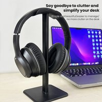 Universal Headphone Stand Holder Space Saving Gaming Headset Stand Rack Desktop Organizer Display Earphone Hanger Bracket