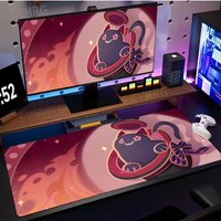Lyney Wriothesley Genshin Mouse Pad Large Rubber Anti-slip PC Desk Accessories Mousepad for Offices and Gamer Keyboard Decor Mat