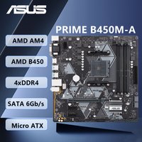 PRIME B450M-A Motherboard AMD B450 AM4 Support Ryzen 5 5600X 5500 7 5800X 5800X3D 3 3300X 2200G 9 5900X CPU DDR4 M.2 mATX