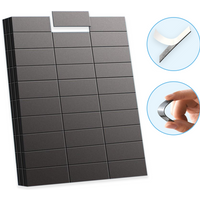 90 Pcs/Set Flexible Self-Adhesive Mini Magnetic Sheets 2x5cm Refrigerator Magnets for Whiteboards Iceboxes Fridge Organization