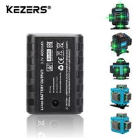 KEZERS Green/Red Laser Level 3.7V 4000mAh Chargable Lithium Battery For K12GL/KL4D-03G/KL4D-02G/KL4D-01G/K36G/K36GD