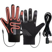 AliExpress NONE USB Rechargeable Heated Gloves Adjustable Temperature Anti Slip Touch Screen Thickened Warm for Skiing Cycling Winter Outdoor