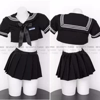 Anime Sailor Suit Cosplay Costume Japanese Girl Student Uniform JK Pleated Skirt Cute Role Play Outfit Sweet Nightgown Underwear