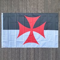 xvggdg Flag 3x5ft Roman Catholic Church banner Knights Templar Flag