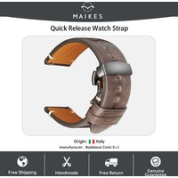 Bracelet de Montre Vintage en Cuir de Vache à Dégagement Rapide, Accessoire pour Tissot MONTComparTudor