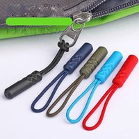 Zipper Pull Puller End Fit Rope Tag Replacement Clip Broken Buckle Fixer Zip Cord Tab Travel Bag Suitcase Tent Backpack-10/20pcs