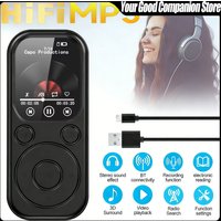 MP3 Player Portable Walkman Type-C Bluetooth 5.4 1.8 Inch Ultra-thin Compatible E-book Recording Sports FM Radio Music Player