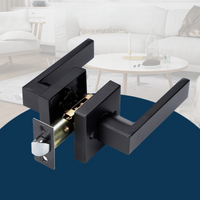 Heavy Duty Three-rod Handle Lock L Aluminum Alloy Door Handle Bedroom Indoor Armrest Lock
