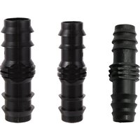 20Pcs Φ 16mm 20mm 25mm Hose Barbed Couplings Straight Through Connector Micro Drip Irrigation PE Pipe Tubing Repair Fittings