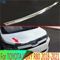 For TOYOTA VOXY R80 2018-2021 ABS Chrome Front Hood Bonnet Grill Grille Bumper Lip Mesh Trim Cover