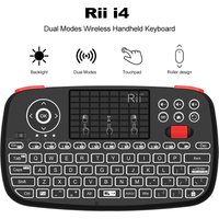 Rii i4 Mini BT Wireless Keyboard With Touchpad 2.4GHz Backlit Mouse Remote Control For Windows Android TV Box Smart TV