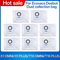 For Ecovacs Deebot X1 OMNI Turbo / X1 Plus / T10 Omni / T10 Plus Vacuum Bags Replacement Dust Bags Accessory Spare Part