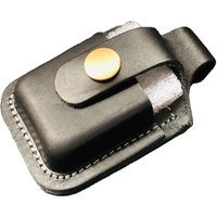 Fashion Black Brown Without Pattern Handmade Leather Kerosene Gasoline Lighter Belt Case Waist Bag For Zippo Lighters Man Gift