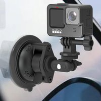 Camera Suction Cup Mount with Ball Head Magic Arm on Car Windshield Dash for GoPro DJI OSMO Pocket 3 Action Camera Cell Phone