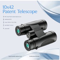 Patent Design Binocular Telescope 10x42 Professional Spotting Scope Powerful Waterproof Telescopes for Camping Hunting Travel