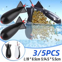 3/5PCS Carp Fishing Feeder Float Bait Lure Holder Container Feeder Bait Cage Pellet Feeder Outdoor Fishing Tackle Tool Accessory