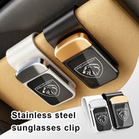 Car Interior Sun Visor Eyeglasses Holder Sunglasses Clip For Peugeot 206 307 308 3008 207 208 407 508 2008 5008 107 106
