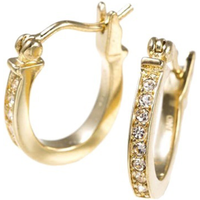 COACH Gold Plated Copper Earrings Women's Gold F54497