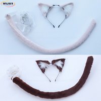 Perruque de cosplay Anime NEKOPARA 100cm, couleur café chocolat, rose clair, résistante à la chaleur, avec accessoires oreilles et queue