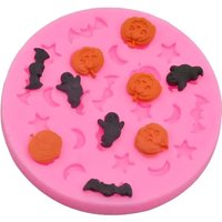 Spooky Halloween Mini Spider Star Moon Silicone Mold for Chocolate Gummy Candy Sugar Craft Clay DIY Cake Decorating Baking Suppl