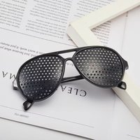 Vision Care Exercise Glasses Anti-Fatigue Device Lightweight Eyeglasses Black Silver Unisex Vision Improve Glasses