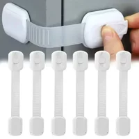 Baby Safe Straps Baby Safety Lock Drawer Child Safety Cabinet Locks Adhesive Cabinet Drawer Door Latches