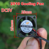 Mini 25mm*10mm Brushless Fan DC 3V 4.2V 6V 15000RPM High Speed Mute Fan High Air Volume 2510 Miniature Cooling Fan