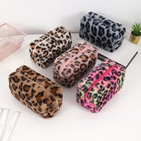 New Pencil Bag Study Pencil Bag Key Pouch Neon Rainbow Colored Leopard Stationery Storage Pencil Case for School Office Travel