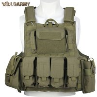 Tactical Vest Outdoor Body Armor Combat Hunting Plate Carrier Molle Vest Airsoft Training Protective Vests