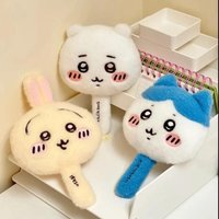 Anime Chiikawa Plush Handheld Makeup Cartoon Hachiware Makeup Mirror Usagi Portable Cute Portable Mirror Girl Birthday Gift