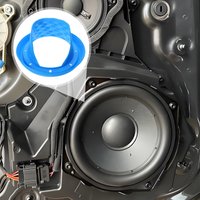 Weatherproof Silicone 6.5 Inch Car Speaker Baffle Rain Cover Protection Shield Accessories Audio System Enhancer