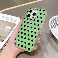Shockproof Silicone Matte Candy Color 2 in 1 Phone Case for Google Pixel 10 9 8A 8 7A 7 Pro XL Cover Black Dot Fashion