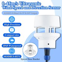 0-40m/s Ultrasonic Wind Speed and Direction Sensor Module Output RS485 0-5V 0-10V 4-20mA Detection Weather Station Transmitter