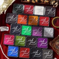 Colored Ink Pad , 20 Colors Vintage Stamp Ink Pads For DIY Scrapbooking, Card Making, Hand Journaling, Art Craft, Multicolor