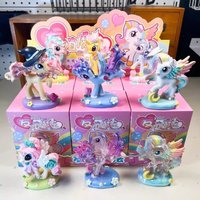 My Little Pony Blind Box Doll Cartoon Kawaii Handmade Desktop Ornament Birthday Gift Room Decoration Desktop Ornament Girl Gift