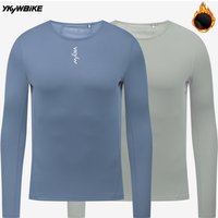 AliExpress YKYWBIKE YKYW Men's Cycling Long Sleeve Base Layers Clothing Winter Autumn Thermal Fleece Bicycle Undershirt Road Bike Base Underwear