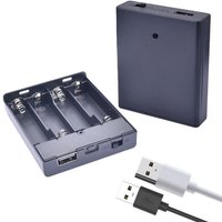 NEW 1Pcs USB Power Supply Battery Box Portable Mini 4AA Battery Holder Storage Box Case For LED Strip Light Accessories