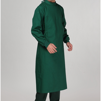 Operating Room Anti-Wear Full Coverage Pure Cotton Green Surgical Gown Protective Suit for Clinics And Healthcare Workers