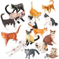Miniature Kittens Bengal Ragdoll Cat Figure Animals Farm Toy Cats Models Animal Figurines Action Figures Mini Objects Kids Gifts