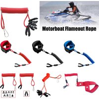 Boat Outboard Switch Engine Motor Lanyard Kill Stop Button Safety Connector Cord for Yamaha Suzuki Honda Protect Tether Lanyard