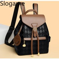 Women Fashion Travel Backpack 2026 Ladies Classic Spring Bucket Bagpack New Casual Shoulder Bag Waterproof Trend Crossbody Bag