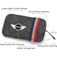 Car Sun Visor Glasses Holder Storage Bag Clip Auto Interior Accessories For MINI Cooper JCW WORKS R55 R56 F55 F56 R57 R58 R59