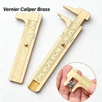 Solid Brass Digital Caliper | High-Precision Mini Measuring Tool for Jewelry & Crafts | Portable Collectible Gauge