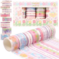 Washi Tape Set Scrapbooking Masking Stickers for Paper DIY Decotative Craft Gift Decoration Student Stationery Supply