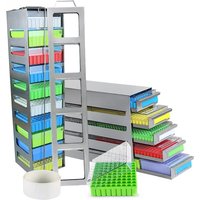 Lab Storage Rack for 12 Cryoboxes Ultra-Low Freezer Efficient Space Utilization - Organizer for Medical And Scientific Supplies