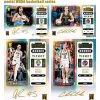 Homemade Diy Panini WNBA Basketball Series Rookie Angel Reese Caitlin Clark Collection Card Toys Gift