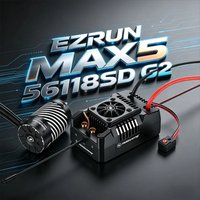 Hobbywing EZRUN EZRUN MAX4 HV 300A Sensored ESC & 70125SD-560KV Brushless Motor For RC 1/5 1:5 RC Car Truck