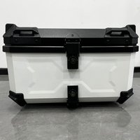58L ABS Plastic Motorcycle Tail Box Heavy Duty Large Capacity Storage Tool Trunk